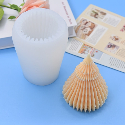 Weihnachtsbaum Silikonform Origami Kiefernzapfen Form Für Backen Kuchen Kerze Seife DIY Handwerk Dekor