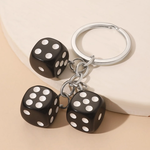 Llavero Joyería Creativa De Resina Billar 8-Ball Dados Enfermera Médico Fútbol Colgante De Bolsa Regalo