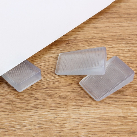Furniture Leveling Wedges Transparent PVC Non-Slip Shims For Table Cabinet Door Levelers Adjustable Durable Versatile