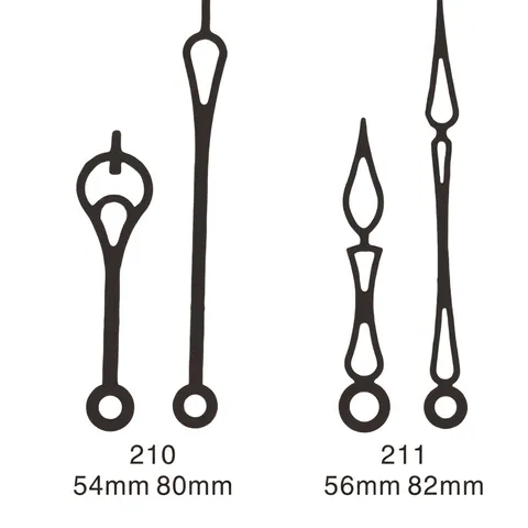 Aluminum Clock Hands For DIY Quartz Wall Clock Repair Silent Metal Hour Minute Needle Home Decor Accessories