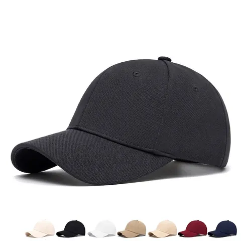 Gorra De Béisbol De Algodón De Color Sólido Ajustable Transpirable Protección Solar Deporte Al Aire Libre Moda Para Hombres Mujeres