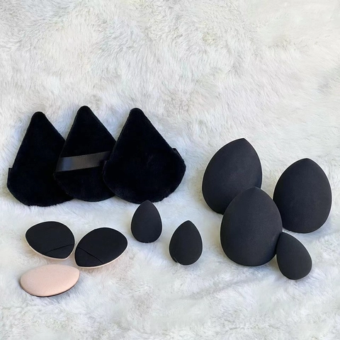 Soft Makeup Blending Sponges And Velvet Powder Puffs Elastic For Flawless Foundation Concealer Multi Shaped Beauty Tools