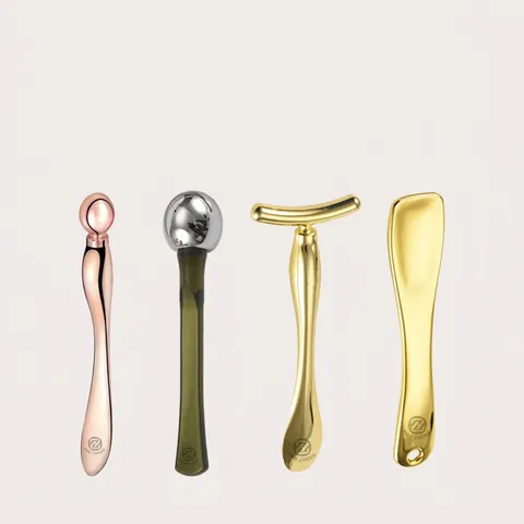 Eye Cream Spoon Zinc Alloy Facial Massage Wand Cosmetic Applicator Metal Beauty Tool Face Lifting Massager Tool