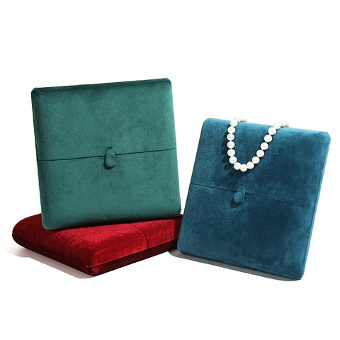 Elegante Scatola Per Gioielli In Velluto Per Collana Di Künstliche Perle Custodia A Doppia Apertura Con Chiusura A Bottone Confezione Regalo