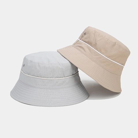Chapeau Bob Imperméable Séchage Rapide Respirant Extérieur Chapeau De Soleil Bord Large Oeillets Métalliques Garniture Contrastée Pour Hommes Femmes Été