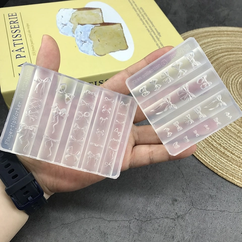 Moule Silicone Nœud 3D Décoration Ongles DIY Gâteau Fondant Chocolat Outils Boulangerie Résine Plâtre Accessoire Artisanat