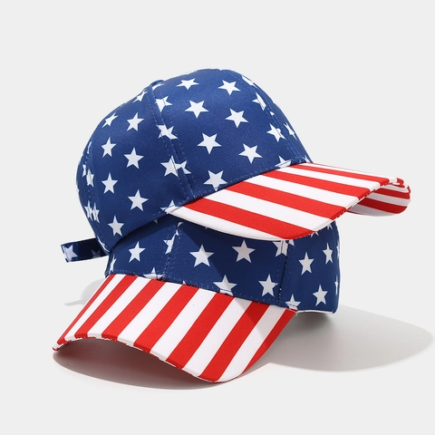 Cappello Da Baseball Con Bandiera USA Regolabile Stelle E Strisce Protezione Solare Vintage Cappello Uomo Donna