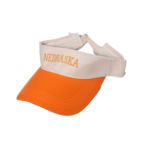 Visiera Parasole Donna Cotone Ricamo Lettera Nebraska Parte Superiore Vuota Sport Regolabile Estate Outdoor