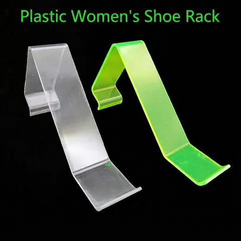 Women's Shoe Display Stand Acrylic S-Shaped Shaper Holder For High Heels Sandals Transparent Plastic Shop Props