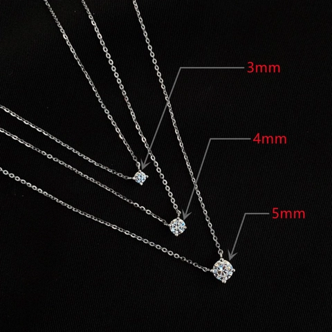 Minimalist Round Cubic Zirconia Pendant Necklace Elegant Copper Base Clavicle Chain Modern Jewelry Accessories Women