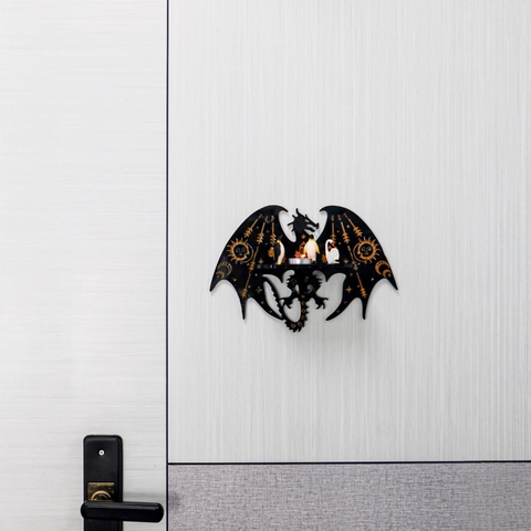Molde De Silicona Para Portavelas De Pared De Dragón DIY Resina Fundición Diseño Mítico Sol Luna Celestial Decoración