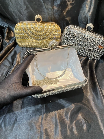 Bolso De Noche De Strass Con Flecos De Borlas Para Mujer Boda Fiesta Lujo Cierre De Anillo Cadena De Metal Brillante