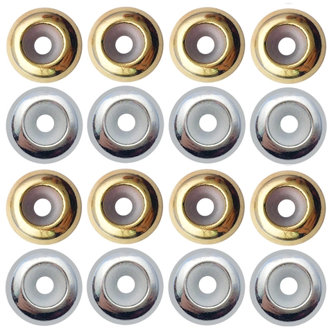Stainless Steel Anti-Slip Positioning Spacer Beads With Silicone Core Gold Silver Earring Backs Jewelry Making Findings