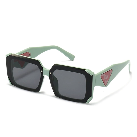 Oversized Square Sunglasses Plastic Retro Vintage Flat Top UV400 Protection Street Fashion Eyewear For Men And Women