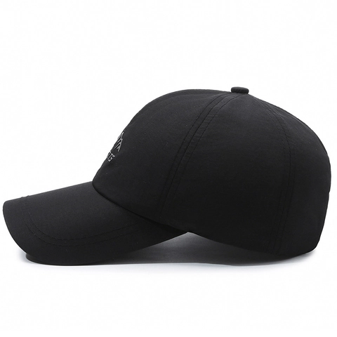Honkbalpet Sneldrogend Polyester Ademend Zonnehoed Verstelbaar Gebogen Rand Sport Berg Logo Voor Heren Dames