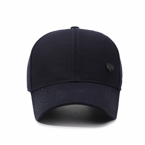 Cappellino Da Baseball Uomo Esterno Protezione Solare Sport Cappello Regolabile Traspirante Tessuto Texturizzato Dettaglio Metallo