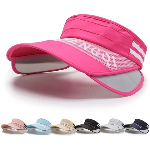 Unisex Sonnenblende Hut Einziehbare Seitenflügel Breite Krempe Atmungsaktives Mesh UV-Schutz Verstellbare Outdoor Sportkappe