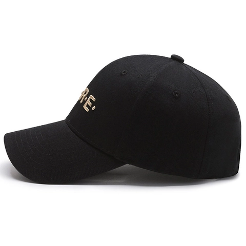 Baseballkappe Baumwoll-Twill Bestickte Buchstaben Verstellbare Dad Hat Gebogener Schirm Sonnenschutz Herren Damen