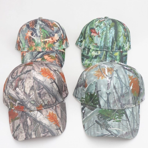 Casquette De Baseball Motif Camouflage Polyester Protection Solaire Extérieur Tactique Chasse Pêche Réglable Hommes Femmes