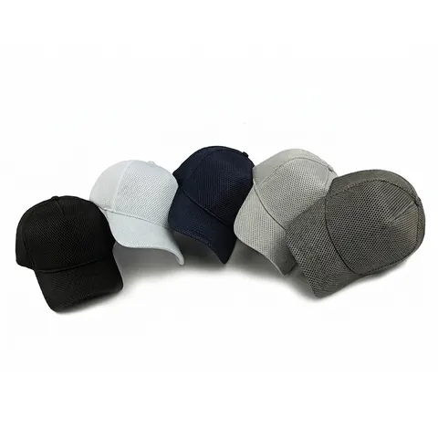 Atmungsaktive Mesh Baseball Kappe Hohe Krone Verstellbar Sonnenschutz Outdoor Sport Trucker Hut Unisex