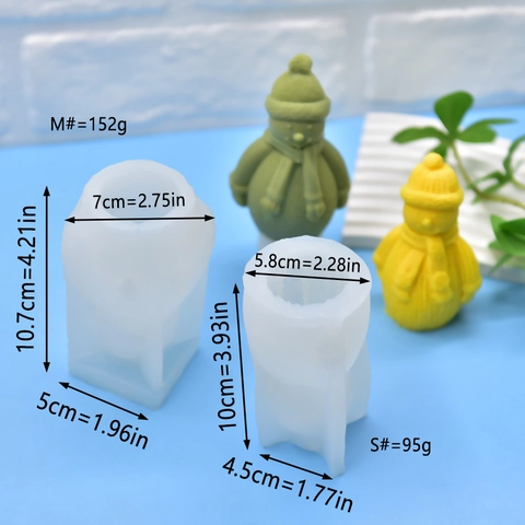 Molde De Silicona De Muñeco De Nieve DIY Textura De Punto Bufanda Para Hornear Pastel Mousse Aroma Jabón Vela