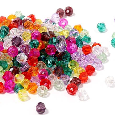 Faceted Glass Beads Crystal Colorful Variety For DIY Jewelry Making Bracelet Crafting Accessory Handcrafted