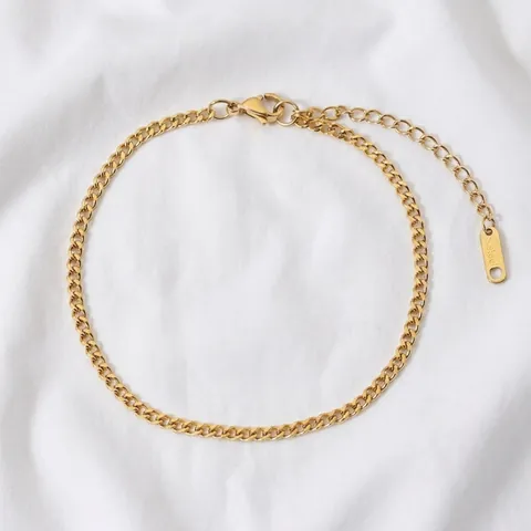 Cavigliera Placcata Oro 18K Acciaio Inossidabile Catena Serpente Cuban Link Perla Artificial Croce Gioielli Retro Per Donna