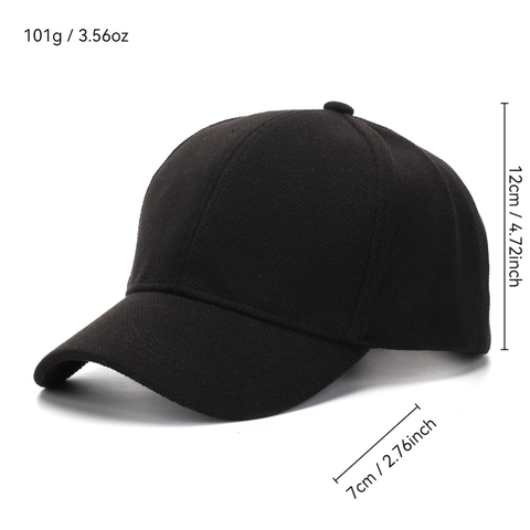 Gorra De Béisbol Minimalista Color Sólido Poliéster Transpirable Hebilla De Metal Ajustable Sombrero Hombres Mujeres