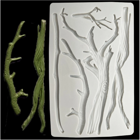 Stampo In Silicone Ramo D'Albero Per Decorazione Torte Fondant Cioccolato DIY Pasticceria Artigianale Resistente Al Calore