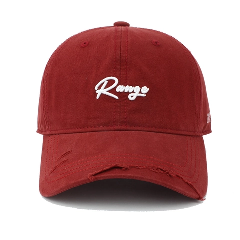 Baseball Cap Distressed Washed Cotton Embroidered Letter Vintage Wide Brim Sunshade Retro Hat For Women