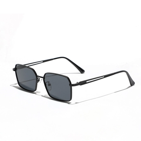 Occhiali Da Sole Quadrati Retro Montatura In Metallo Protezione UV400 Vintage Hip Hop Moda Di Strada Per Uomo E Donna