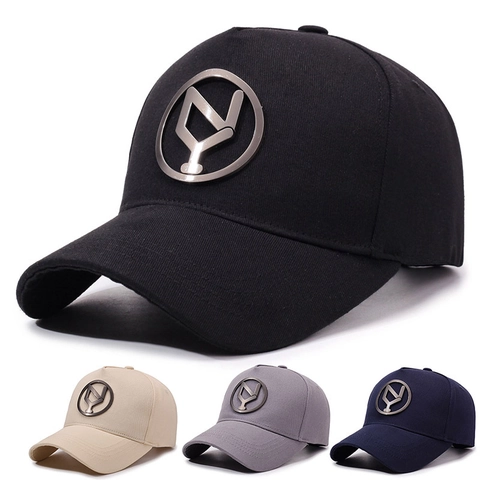 Berretto Da Baseball In Cotone Cappello Protezione Solare All Aperto Con Logo In Metallo Moda Hip Hop Regolabile