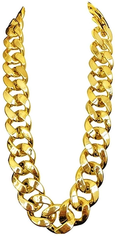 Grote Schakels Ketting Hip Hop Overdreven Punk Stijl Kunststof Hars Gepolijst Lichtgewicht Voor Feest Performance Kostuum