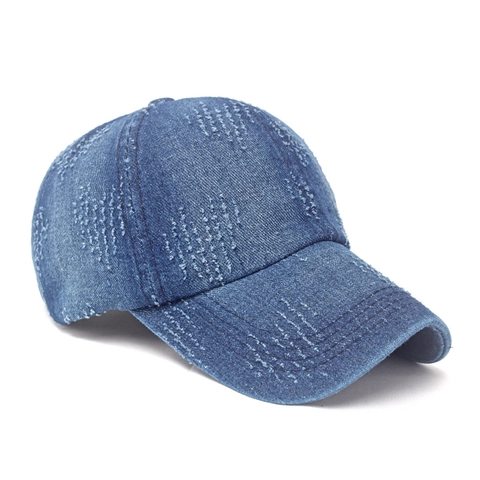 Cappello Da Baseball In Denim Distressed Vintage Cotone Lavato Regolabile Cappello Da Sole Sportivo Uomo Donna