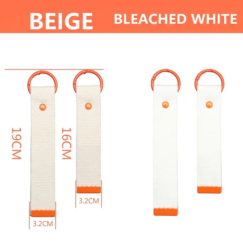 Woven Ribbon Keychain Cotton Webbing Strap With Colorful Metal D-Ring For Bag Charm DIY Minimalist Accessory