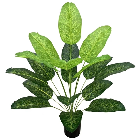 Artificial Travelers Banana Tree Tropical Green Faux Plants Bird Of Paradise PVC Leaf Nordic Style Home Garden Decoration Fake Tree