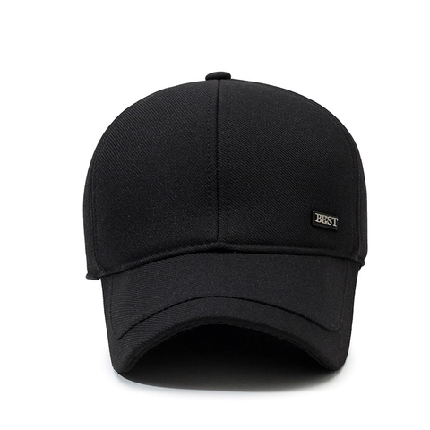 Gorra De Béisbol De Invierno Para Hombre Algodón Forro Polar Cálida Con Orejeras Ajustable Gorro Casual Para Ancianos