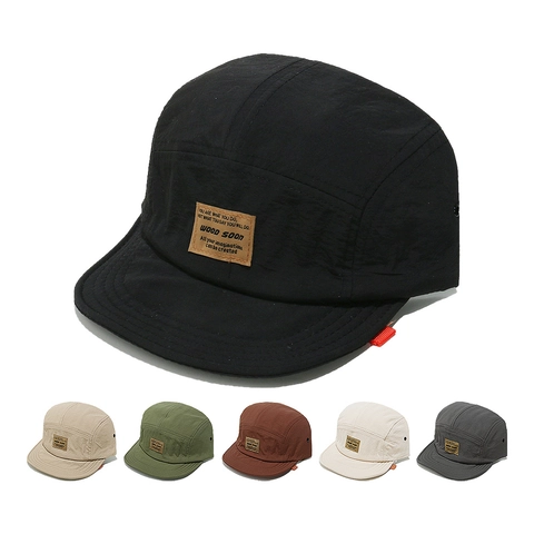 Camper Hat Polyester Quick Dry Sun Protection Outdoor Soft Brim Adjustable Baseball Cap Unisex Casual Headwear