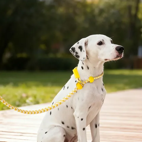 Integrated Slip Lead Dog Leash Nylon Polyester Woven Training Rope Explosion Proof Adjustable For Small Medium Large Dogs