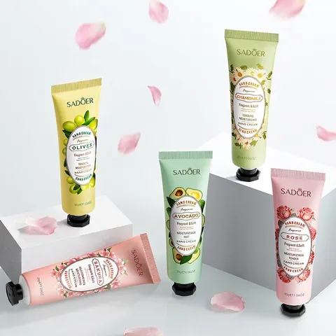 Plant Extract Hand Cream Moisturizing Hydrating Nourishing Fruit Floral Fragrance Skin Care For Dry Hands