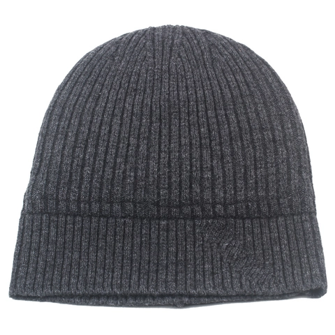 Winter Warm Wool Blend Knit Beanie Hat Unisex Cuffed Ribbed Skull Cap Thermal Thickened Windproof Outdoor Cold Beanie