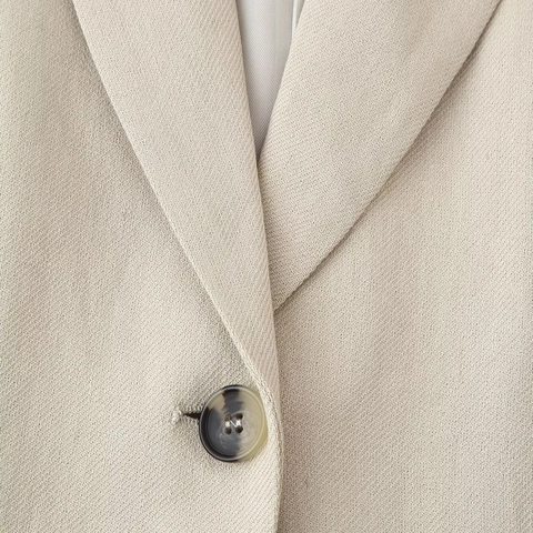Beige Mouwloos Vest En Wijde Pijpen Broek Forenzenstijl Geweven Polyester Elegant Europees Dames Outfit