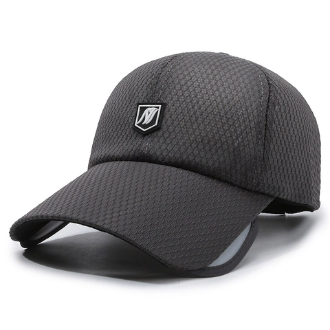 Gorra De Béisbol De Malla Transpirable Con Solapas Laterales Retráctiles Sombrero De Sol Exterior Protección UV Unisex