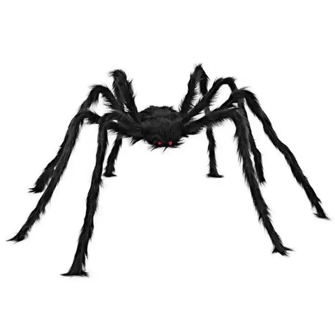 Halloween Giant Plush Spider Decoration Scary Realistic Simulation Spider Prop For Bar Party Haunted House Outdoor Decor
