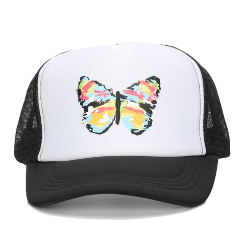 Schmetterling Druck Mesh Trucker Hut Atmungsaktive Polyester Baseball Kappe Für Sommer Sonnenschutz Verstellbare Streetwear
