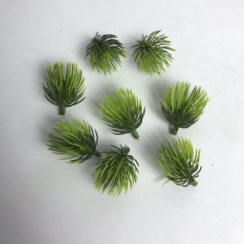 Artificial Pine Needles Plastic Green Leaves For Christmas Wreath DIY Crafts Wedding Home Decor Micro Landscape