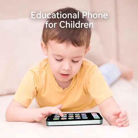 Baby Learning Toy Phone Simulation Smartphone Musical Electronic Toy With Lights Touchscreen Educational Toy For Toddlers