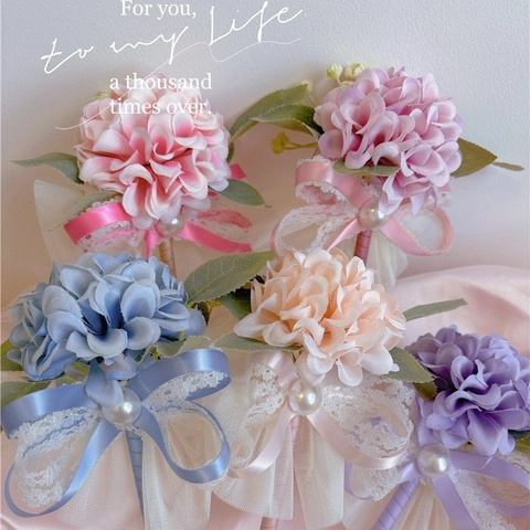 Penna A Sfera Floreale Creativa Fiore Artificiale Nastro Pizzo Perla Artificial Decorativa Matrimonio Elegante Cancelleria Regalo Romantico