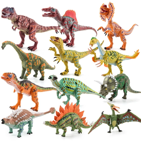 Giocattolo Modello Figurina Dinosauro Realistico Plastica ABS Articolazioni Mobili Simulazione Giurassico Animali