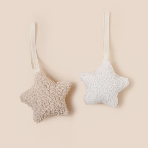 Baby Schnullerkette Anhänger Sternform Teddy Fleece Plüsch Beruhigend Anti Verloren Gurt Neugeborene Accessoire
